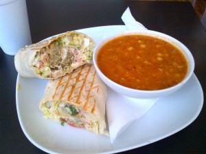 Soup and wrap