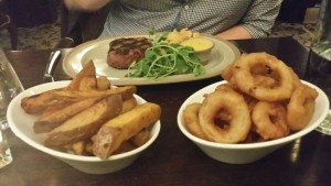 Chips and onion rings