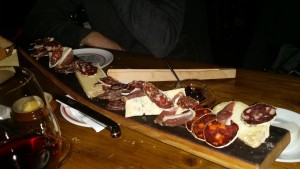 Meat and cheese from Bar a Vin